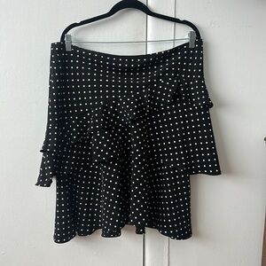 Ralph Lauren polka dot ruffle skirt